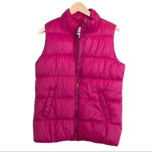 NWOT Kids Old Navy Puffer Vest, Raspberry/Magenta, XXL